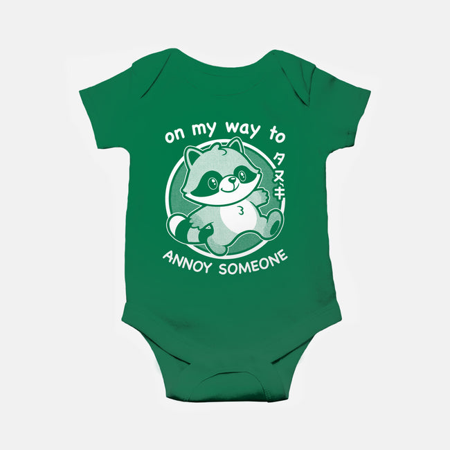 Cute Annoying Raccoon-Baby-Basic-Onesie-Studio Mootant