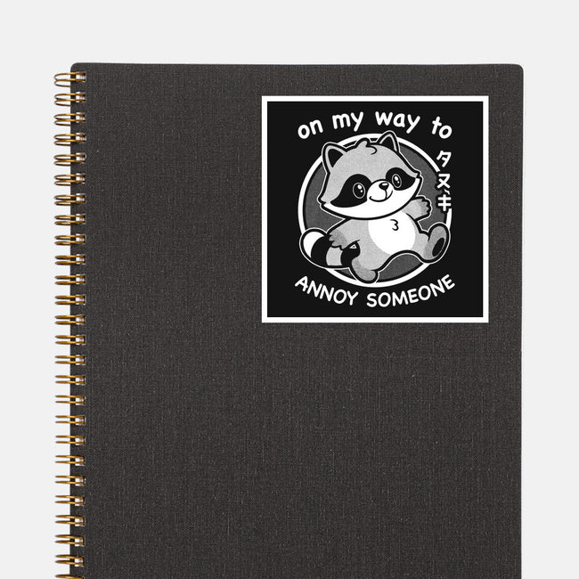 Cute Annoying Raccoon-None-Glossy-Sticker-Studio Mootant