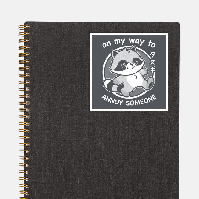 Cute Annoying Raccoon-None-Glossy-Sticker-Studio Mootant