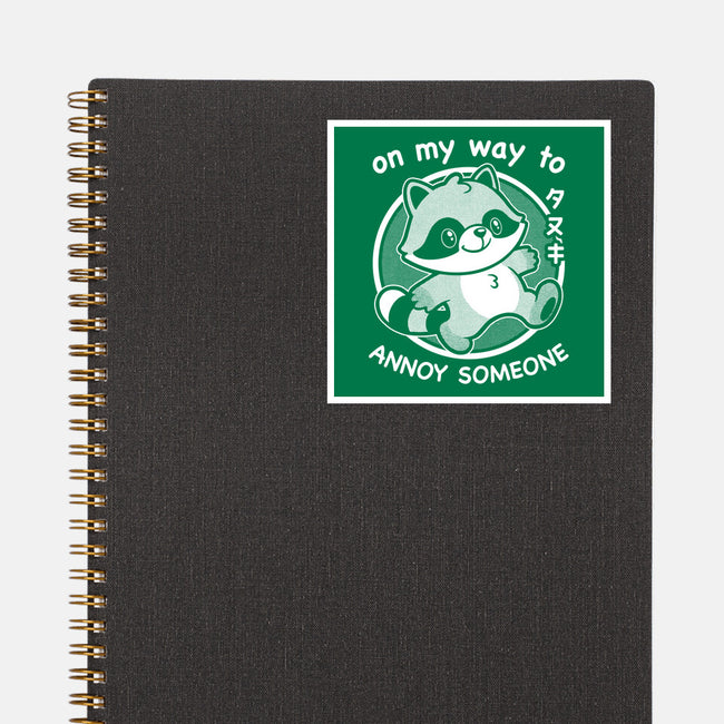 Cute Annoying Raccoon-None-Glossy-Sticker-Studio Mootant