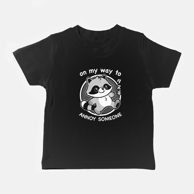 Cute Annoying Raccoon-Baby-Basic-Tee-Studio Mootant