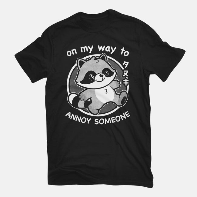 Cute Annoying Raccoon-Womens-Basic-Tee-Studio Mootant