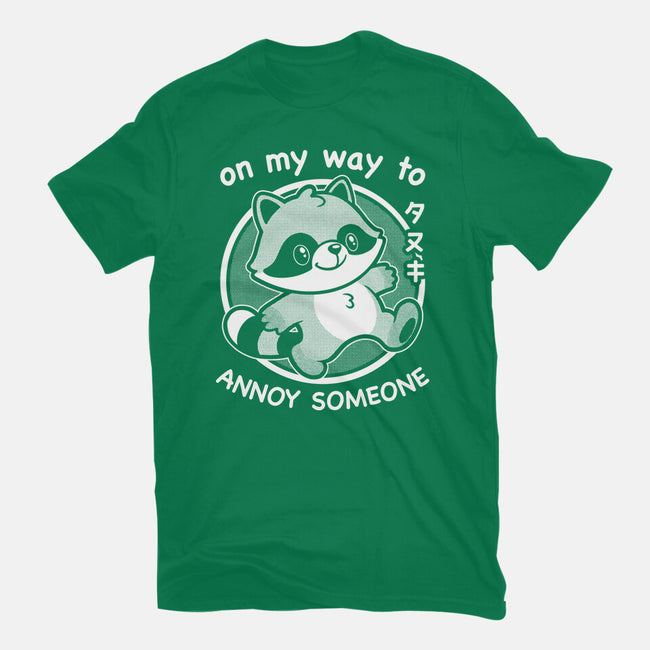 Cute Annoying Raccoon-Unisex-Basic-Tee-Studio Mootant