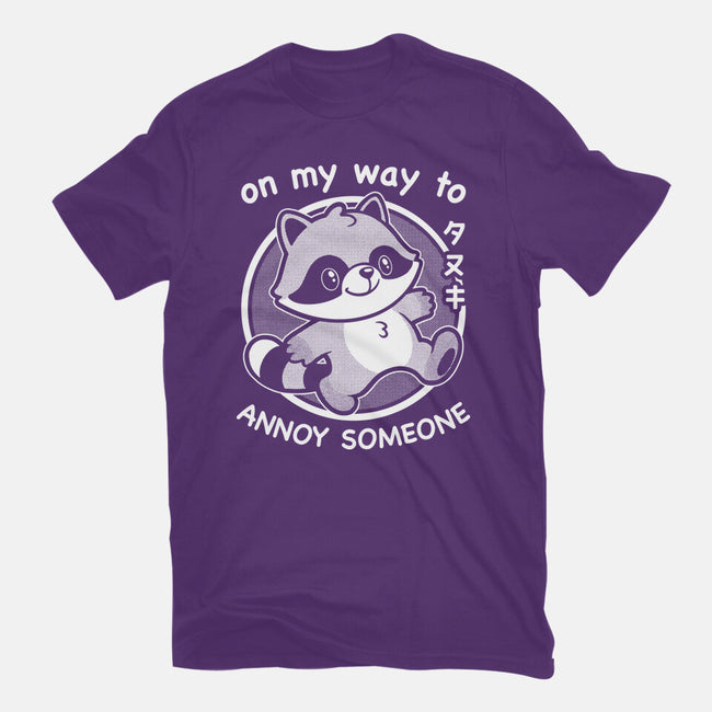 Cute Annoying Raccoon-Womens-Basic-Tee-Studio Mootant