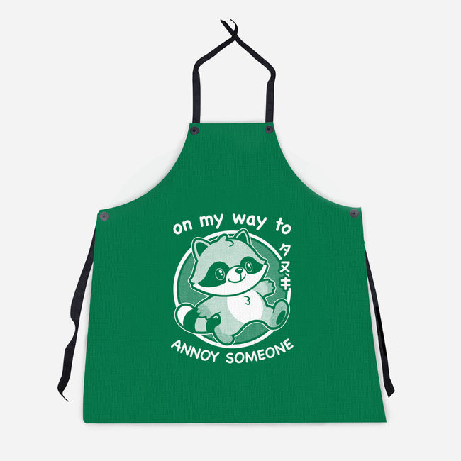 Cute Annoying Raccoon-Unisex-Kitchen-Apron-Studio Mootant