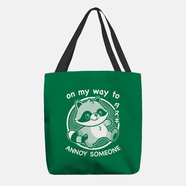 Cute Annoying Raccoon-None-Basic Tote-Bag-Studio Mootant