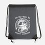 Cute Annoying Raccoon-None-Drawstring-Bag-Studio Mootant