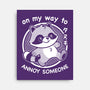 Cute Annoying Raccoon-None-Stretched-Canvas-Studio Mootant