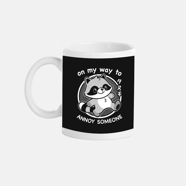 Cute Annoying Raccoon-None-Mug-Drinkware-Studio Mootant