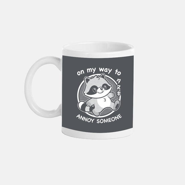 Cute Annoying Raccoon-None-Mug-Drinkware-Studio Mootant