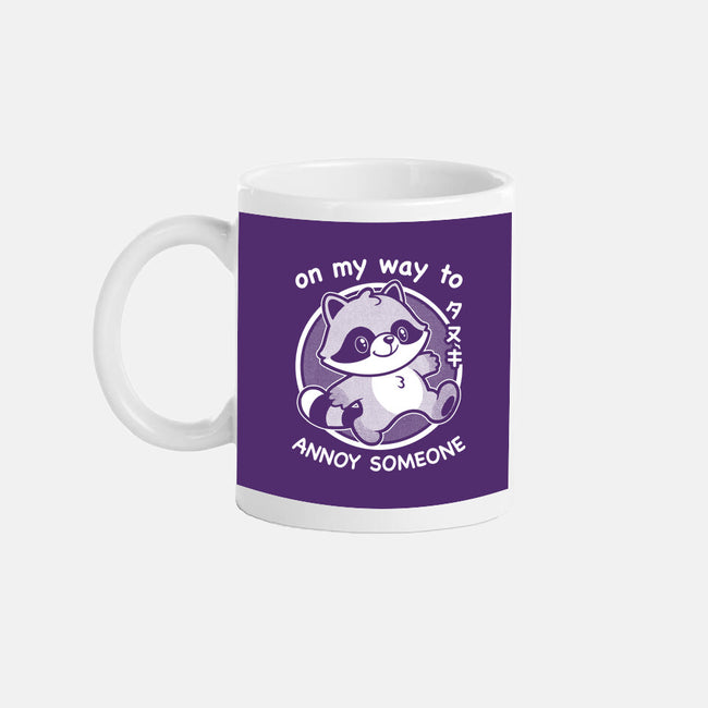 Cute Annoying Raccoon-None-Mug-Drinkware-Studio Mootant