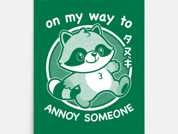 Cute Annoying Raccoon