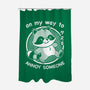 Cute Annoying Raccoon-None-Polyester-Shower Curtain-Studio Mootant