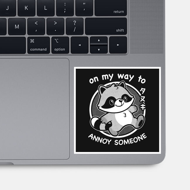 Cute Annoying Raccoon-None-Glossy-Sticker-Studio Mootant