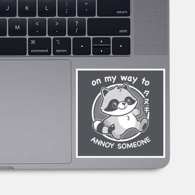 Cute Annoying Raccoon-None-Glossy-Sticker-Studio Mootant