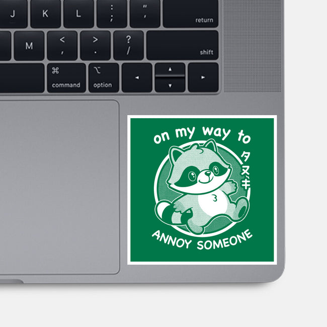 Cute Annoying Raccoon-None-Glossy-Sticker-Studio Mootant