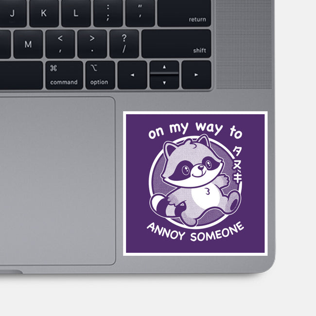 Cute Annoying Raccoon-None-Glossy-Sticker-Studio Mootant
