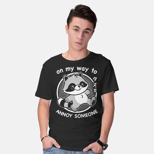 Cute Annoying Raccoon-Mens-Basic-Tee-Studio Mootant
