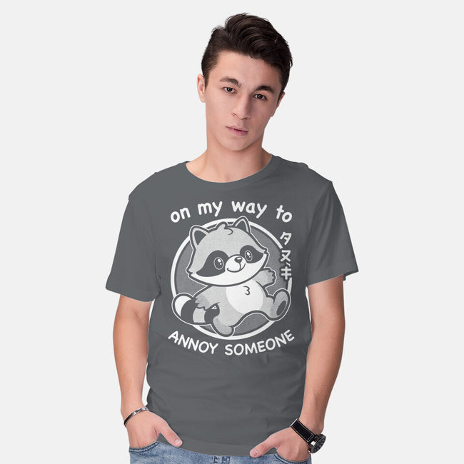 Cute Annoying Raccoon-Mens-Basic-Tee-Studio Mootant