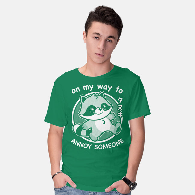 Cute Annoying Raccoon-Mens-Basic-Tee-Studio Mootant