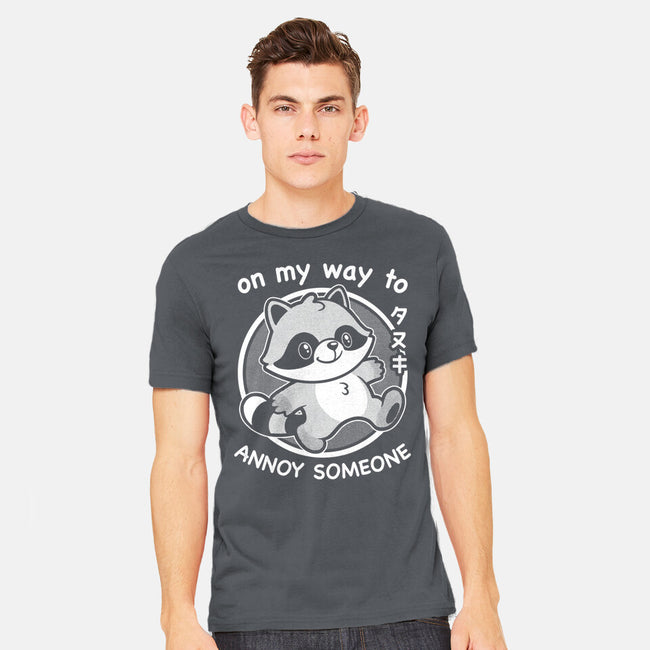 Cute Annoying Raccoon-Mens-Heavyweight-Tee-Studio Mootant