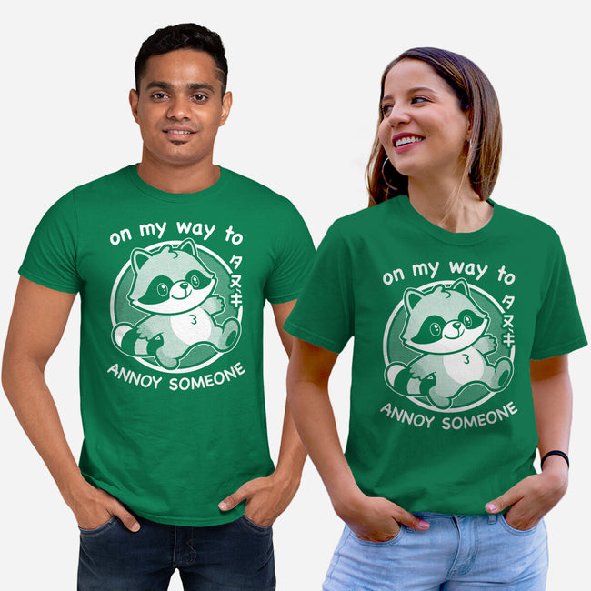 Cute Annoying Raccoon-Unisex-Basic-Tee-Studio Mootant