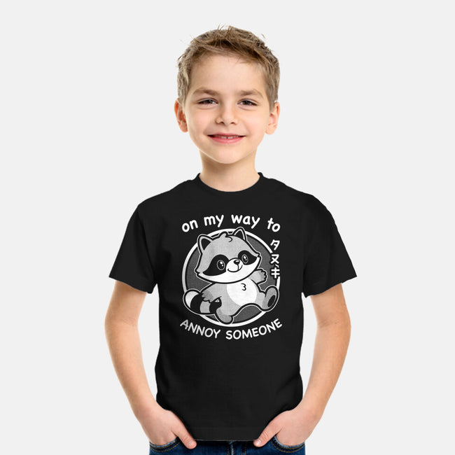 Cute Annoying Raccoon-Youth-Basic-Tee-Studio Mootant