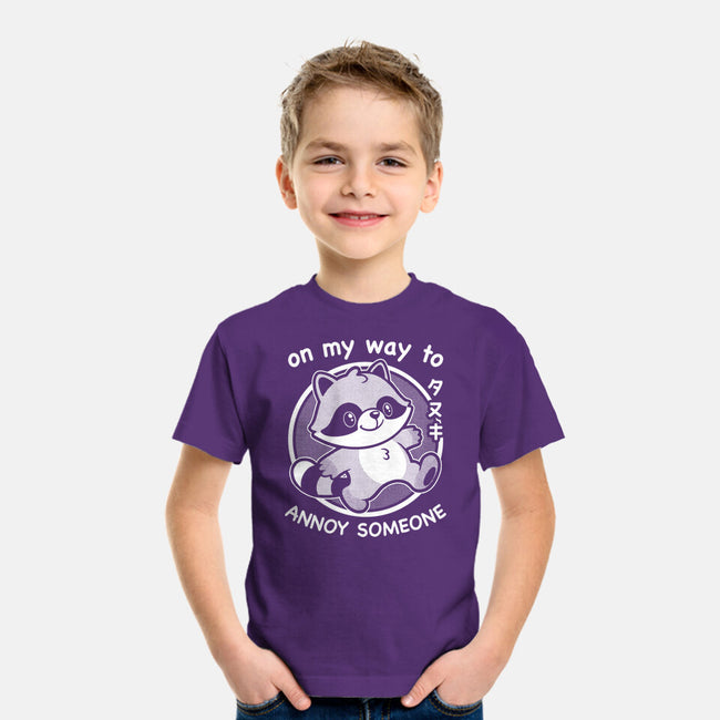 Cute Annoying Raccoon-Youth-Basic-Tee-Studio Mootant
