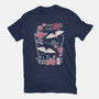 Origami Bat-Womens-Basic-Tee-NemiMakeit