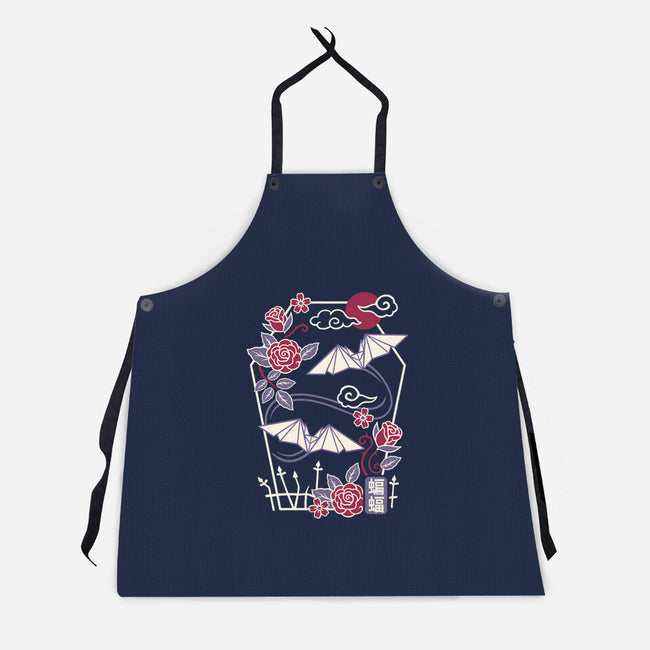 Origami Bat-Unisex-Kitchen-Apron-NemiMakeit