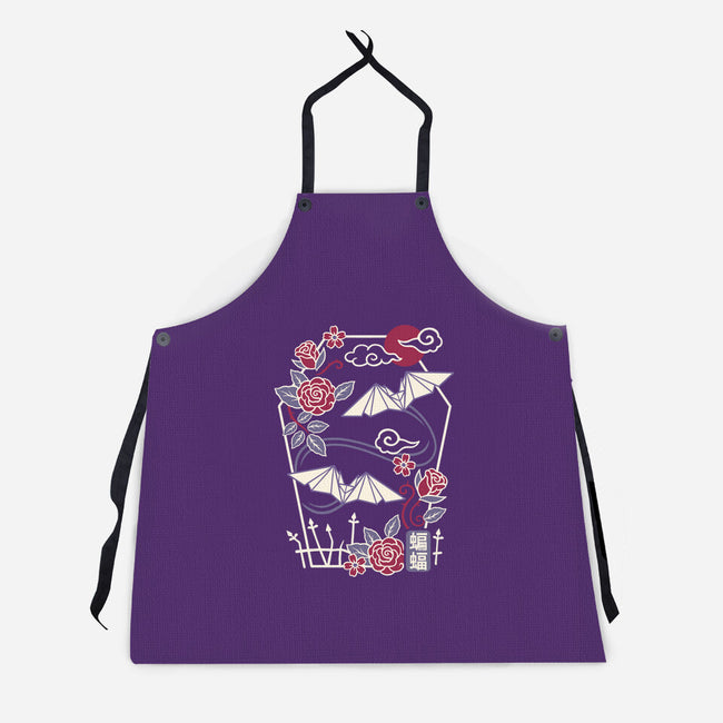 Origami Bat-Unisex-Kitchen-Apron-NemiMakeit