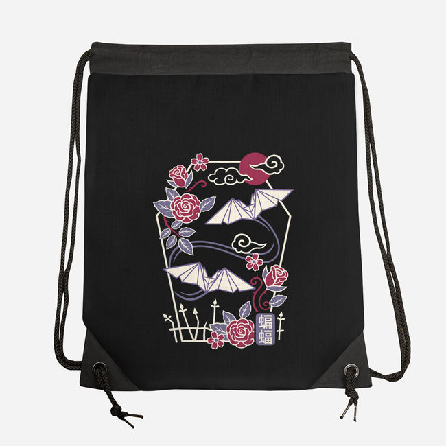 Origami Bat-None-Drawstring-Bag-NemiMakeit