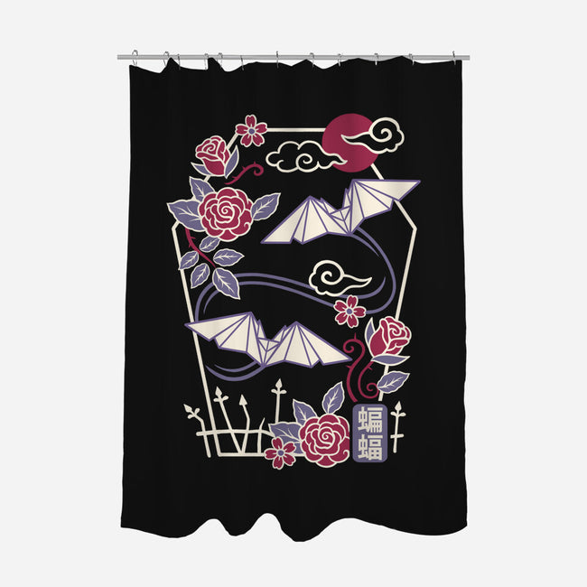 Origami Bat-None-Polyester-Shower Curtain-NemiMakeit