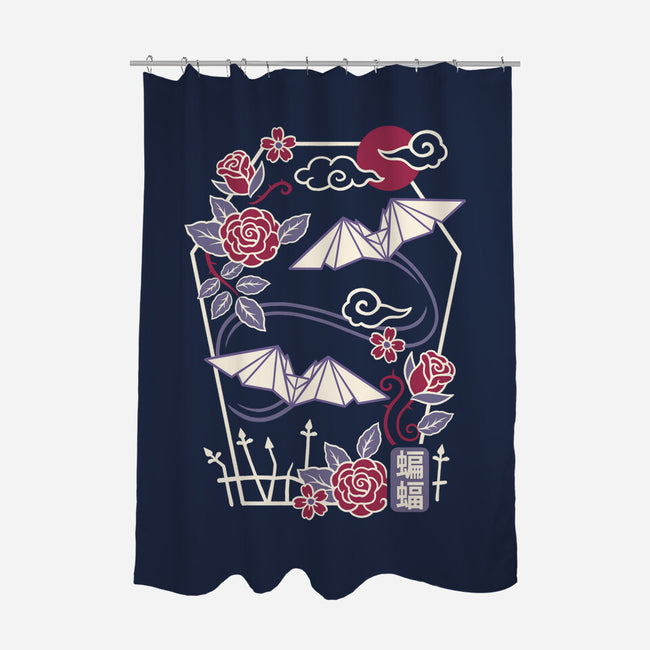 Origami Bat-None-Polyester-Shower Curtain-NemiMakeit