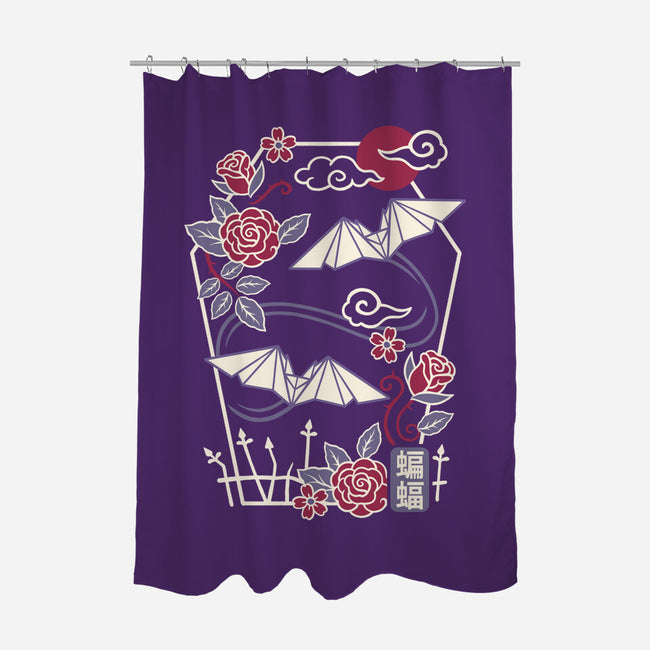 Origami Bat-None-Polyester-Shower Curtain-NemiMakeit