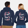 Origami Bat-Unisex-Zip-Up-Sweatshirt-NemiMakeit