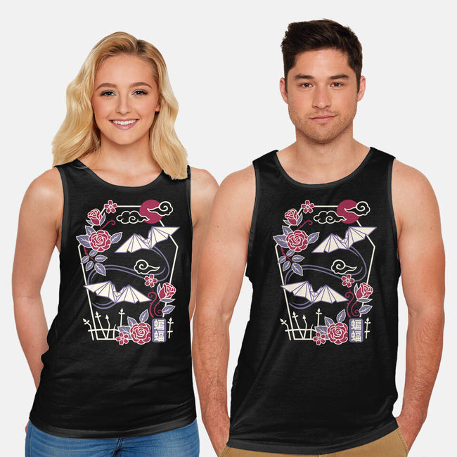 Origami Bat-Unisex-Basic-Tank-NemiMakeit