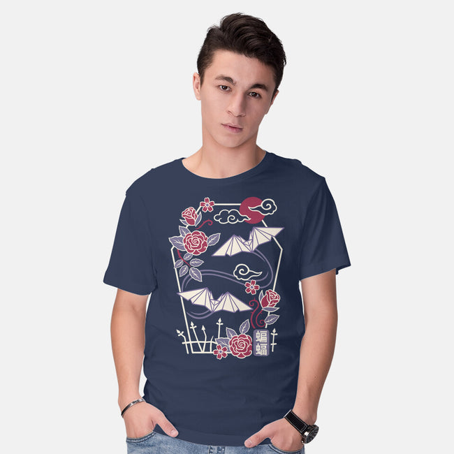 Origami Bat-Mens-Basic-Tee-NemiMakeit