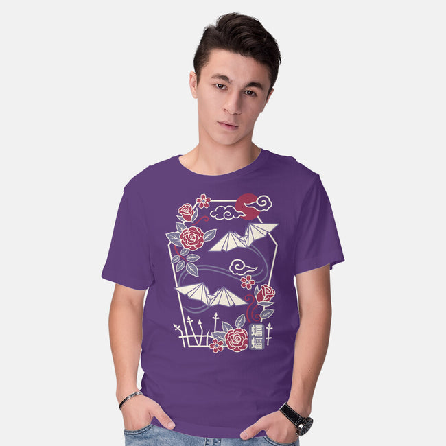 Origami Bat-Mens-Basic-Tee-NemiMakeit