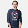 Origami Bat-Mens-Long Sleeved-Tee-NemiMakeit