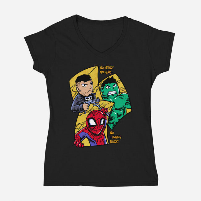 No Turning Back-Womens-V-Neck-Tee-spoilerinc