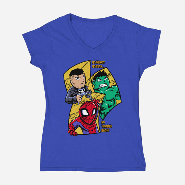 No Turning Back-Womens-V-Neck-Tee-spoilerinc