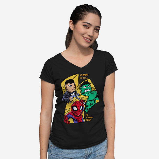 No Turning Back-Womens-V-Neck-Tee-spoilerinc