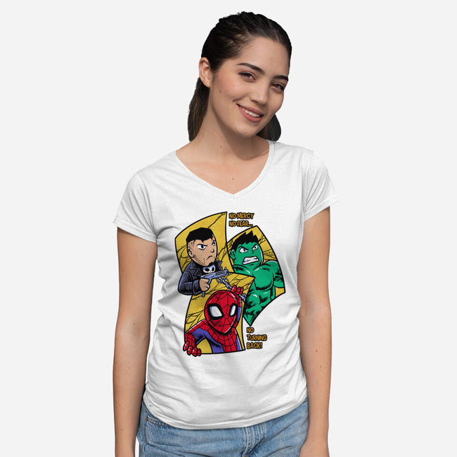 No Turning Back-Womens-V-Neck-Tee-spoilerinc