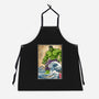 The Green Fury In Japan-Unisex-Kitchen-Apron-DrMonekers