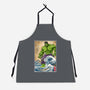 The Green Fury In Japan-Unisex-Kitchen-Apron-DrMonekers