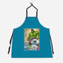 The Green Fury In Japan-Unisex-Kitchen-Apron-DrMonekers