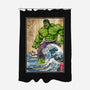 The Green Fury In Japan-None-Polyester-Shower Curtain-DrMonekers