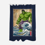 The Green Fury In Japan-None-Polyester-Shower Curtain-DrMonekers