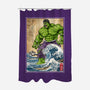 The Green Fury In Japan-None-Polyester-Shower Curtain-DrMonekers